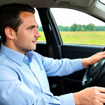 Driving Instructor & Student**

"A professional driving instructor, fully clothed in modest attire, patiently guiding a student in a driving school car. The setting is a safe, designated practice area with cones and clear markings. The student is also fully clothed and attentively listening. Safe for work, appropriate content, professional, family-friendly, perfect anatomy, correct proportions, natural pose, well-formed hands, proper finger count, natural body proportions, high quality."

**