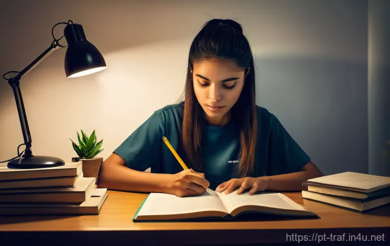 교통직 필기시험 커트라인 분석 - **Prompt 1: Dedicated Study for the Brazilian Traffic Agent Exam**
    "A determined young Brazilian...