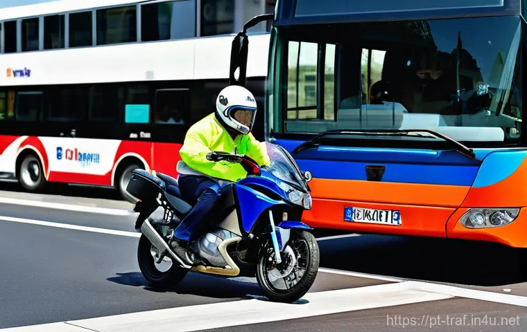 교통안전법 최신 업데이트 - **Prompt 1: Urban Mobility on Two Wheels**
    "A dynamic shot of a motorcyclist confidently riding ...