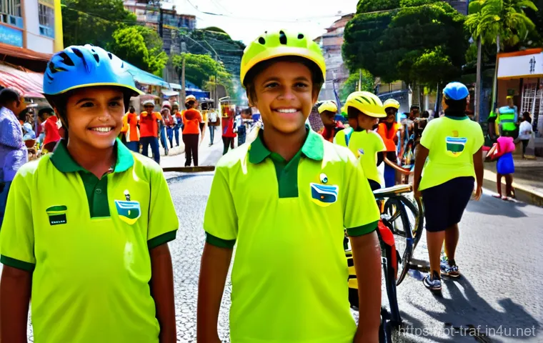 교통안전 전문가 자격증 활용법 - **Image Prompt: Innovators Developing Smart Traffic Solutions in a Brazilian Tech Hub**
    "A group...