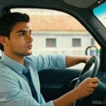 Home 8 교통 자격증 실기시험 팁 - **Prompt:** A calm young adult, appearing around 18-20 years old, with neat, casual clothing suitabl...